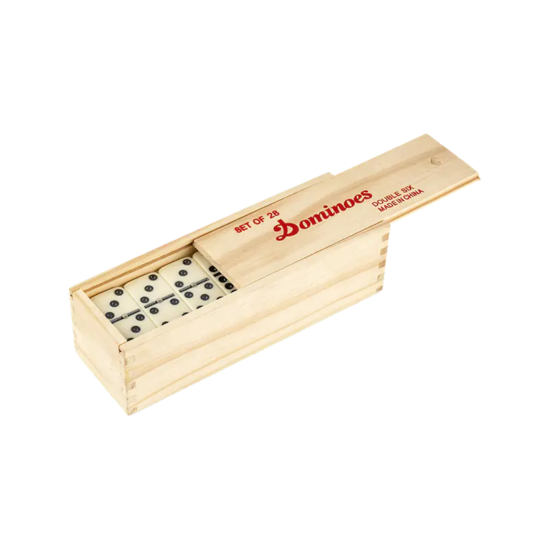 Domino en bois double 6 dessinable Domino