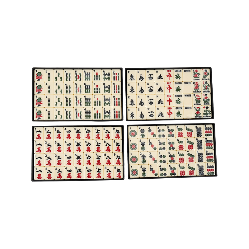 Ensemble de mahjong à carte push-push de style américain