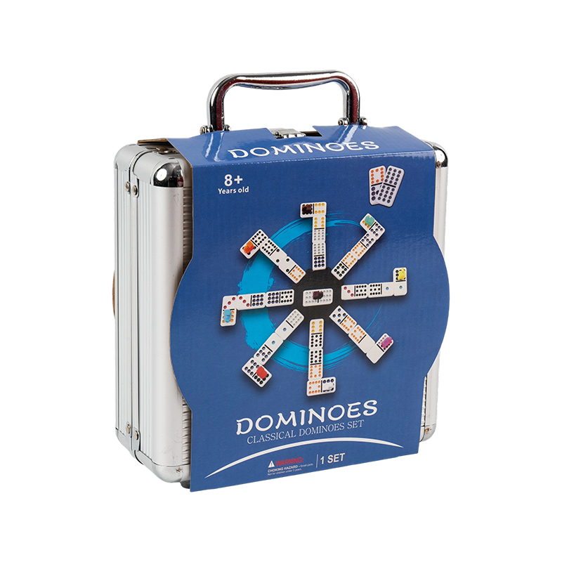Deluxe Edition Double Douze Boîtes en aluminium Dominos