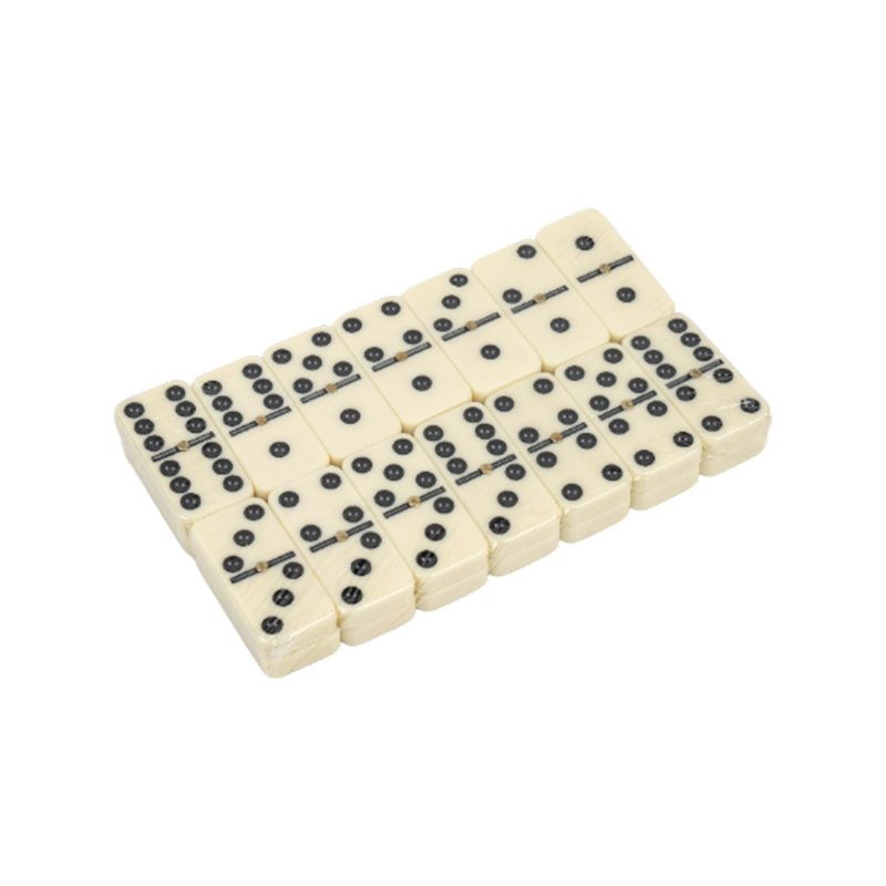 Ensemble de jeux de table dominos en plastique en plastique acrylique
