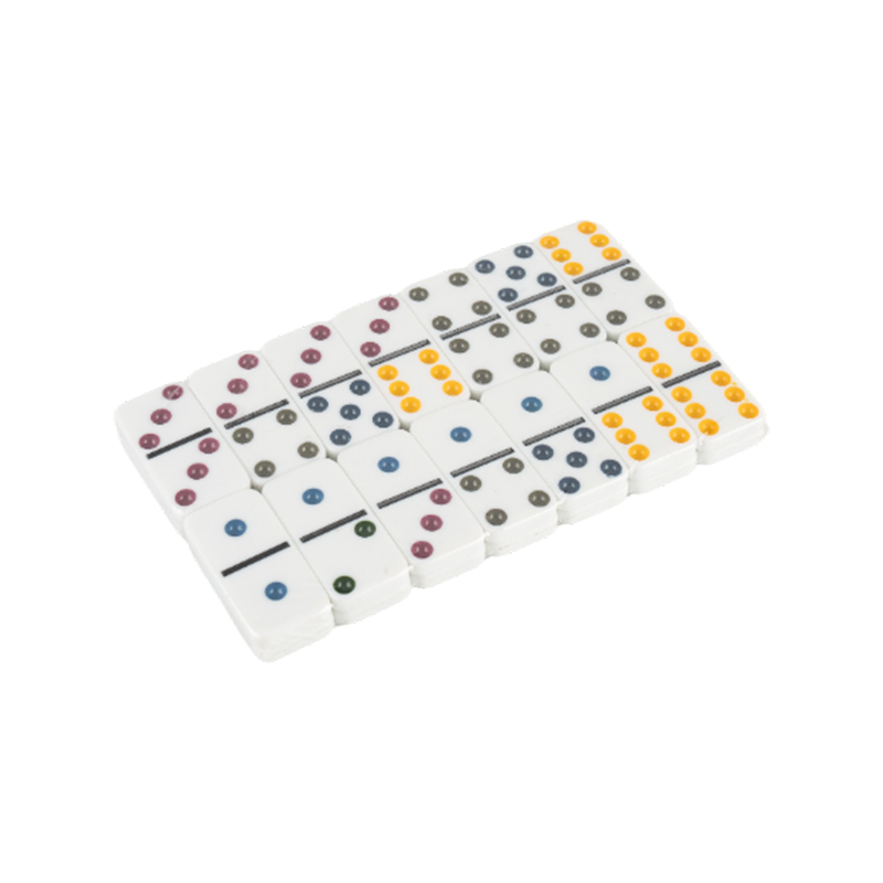 Jeu domino de base de couleur de couleur