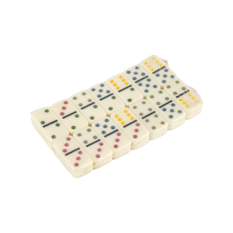 Ensemble domino motif de points coloré